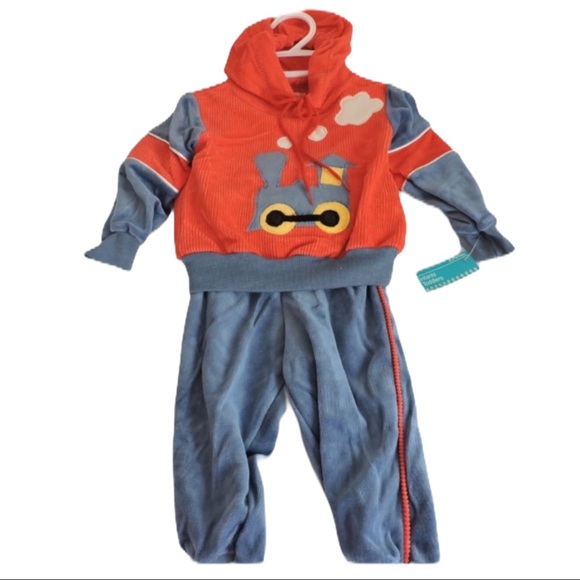 jcpenney Other - JCPenney Train Outfit Vintage 1980s Toddletime 12M
